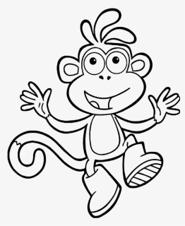 Dora The Explorer Boots Coloring Pages - Boots From Dora Coloring Pages, HD Png Download, Free Download