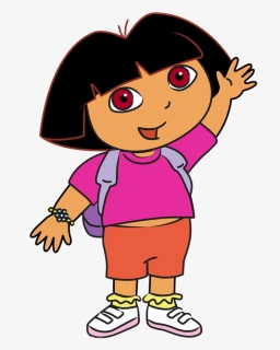 Dora The Explorer Waving - Dora Clipart, HD Png Download - kindpng