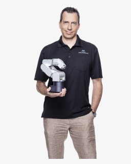 One Of Mecademic"s Cofounders Effortlessly Holding - Mecademic, HD Png Download, Free Download
