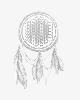 Flower Of Life Dreamcatcher Tattoo, HD Png Download, Free Download