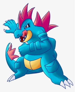 Pokédoodles - 14032013-feraligatr - Cartoon, HD Png Download, Free Download
