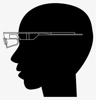 Google Glasses On Bald Head, HD Png Download, Free Download