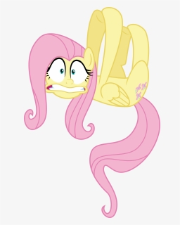 Very Scared Fluttershy By Osipush - Sunset Shimmer Pinkie Pie And Rainbow Dash, HD Png Download, Free Download