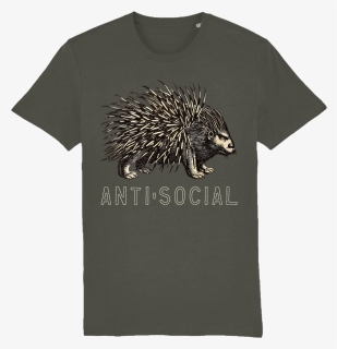 Unisex Antisocial Porcupine Khaki T Shirt Showing Grumpy - All Cats Are Beautiful Shirt, HD Png Download, Free Download