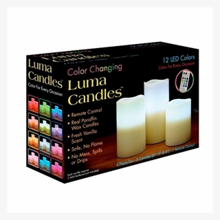 Flameless Color Changing Candles With Remote Control - Luma Color Changing Candles With Remote Control, HD Png Download, Free Download