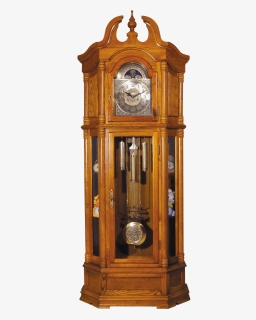 Grandfather Clock Oak Wood -w/p1 - Oak Grandfather Clock, HD Png Download, Free Download