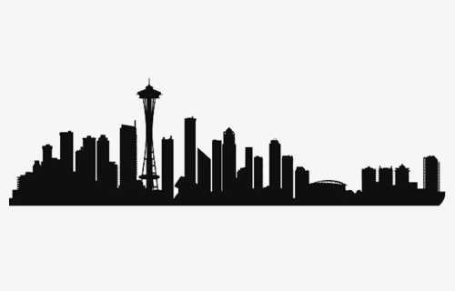 Seattle Skyline Silhouette Png, Transparent Png, Free Download