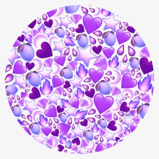 #purple #emojis #circle #background 💜~cred To @voutrinasforever01 - Red Heart Emoji Background, HD Png Download, Free Download