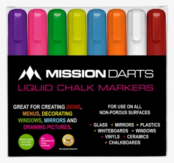 Mission Liquid Chalk Liquid Chalk Markers Colorful - Label, HD Png Download, Free Download