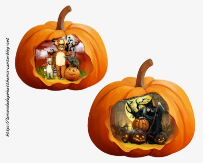 Citrouille Pumpkin Png - Halloween, Transparent Png, Free Download