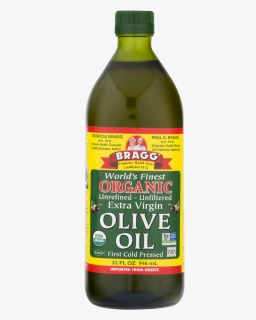 Transparent Olive Oil Png - Bragg Organic Extra Virgin Olive Oil Unrefined Unfiltered, Png Download, Free Download
