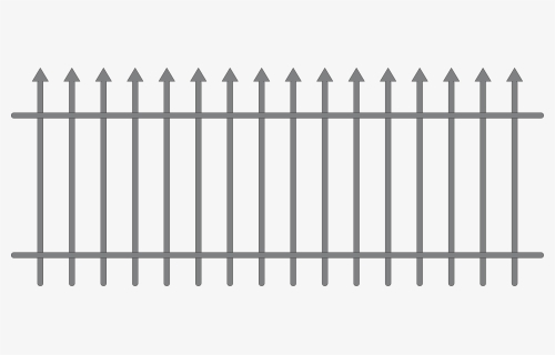 Iron Fence Vector - Iron Fence Vector Png, Transparent Png, Free Download