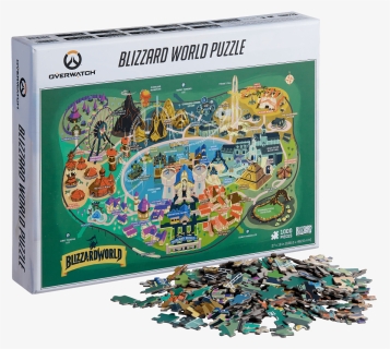 Overwatch Blizzard World 1000-piece Puzzle - Blizzard World, HD Png Download, Free Download
