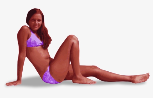 Purple Bikini Lady - Girl, HD Png Download, Free Download