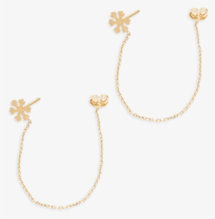 Snowflake Drop Earrings, Yellow Gold - Necklace, HD Png Download, Free Download