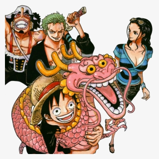 Luffy, Momo, Usopp, Zoro & Robin From Chapter 693 Color - Zoro Color Spread, HD Png Download, Free Download