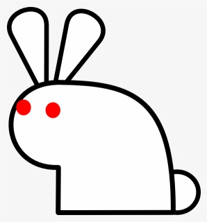 Easter Bunny Outline Png, Transparent Png, Free Download