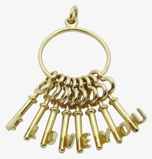 Keys On A Ring Png - Bunch Of Keys Gold Png, Transparent Png, Free Download