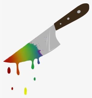 Transparent Cartoon Knife Png - Transparent Png Clip Art Bloody Knife Transparent, Png Download, Free Download