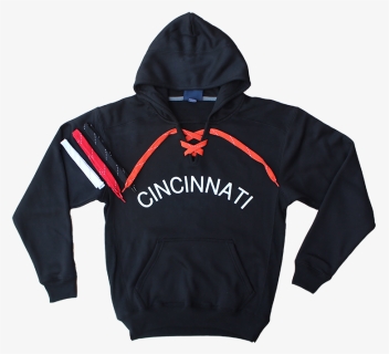Cincinnati Hoodie With Football Team Laces From 365cincinnati - Hoodie, HD Png Download, Free Download