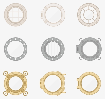 Porthole Icons Vector - Vector Graphics, HD Png Download, Free Download