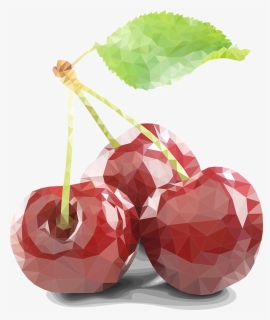 Low Poly Cherry Illustration, HD Png Download, Free Download
