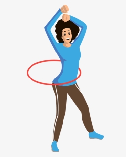 Girl With Hula Hoop Clipart, HD Png Download, Free Download