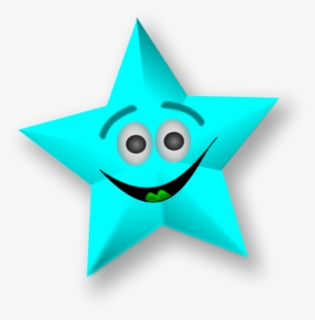 Cartoon Stars With Faces Clipart , Png Download - Stars Smiley Blue, Transparent Png, Free Download