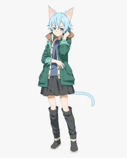 #sinon #anime #kawaii #cute #freetoedit - Sinon Cute, HD Png Download, Free Download