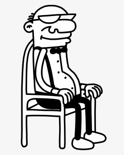 Diary Of A Wimpy Kid Wiki - Diary Of A Wimpy Kid Grandpa Heffley, HD Png Download, Free Download