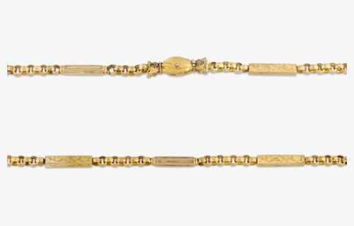 Georgian Gold Chain Necklace - Chain, HD Png Download, Free Download