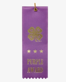Purple Award Ribbon - Cross, HD Png Download, Free Download