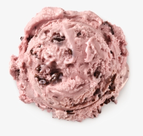 Homemade Brand Black Raspberry Chip Frozen Yogurt Scoop - Soy Ice Cream, HD Png Download, Free Download