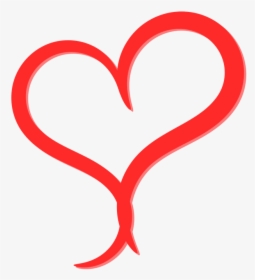 Heart Png Transparent Outline - Transparent Red Love Heart, Png Download, Free Download