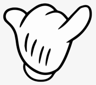 #mikymouse #mikymause #hand #call #callme #tumblr #png - Hang Loose Mickey, Transparent Png, Free Download