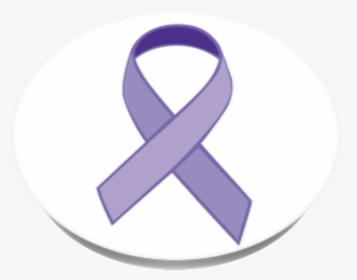 Lavender Cancer Ribbon - Circle, HD Png Download, Free Download