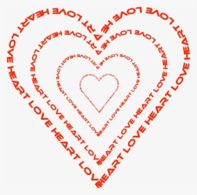 A Heart Done By Words Outline Clip Arts - Disegni D Amore Belli, HD Png Download, Free Download