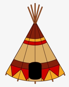 Native American Teepee - Cartoon Native American Teepee, HD Png Download, Free Download
