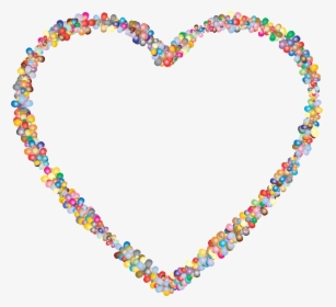 Prismatic Floral Heart Outline Mark Iii Clip Arts - Colorful Heart Balloon Png, Transparent Png, Free Download