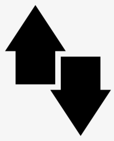 Up And Down Opposite Arrows Symbol Side By Side - Side By Side Icon, HD Png Download, Free Download