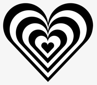 Heart Border Clipart Black And White Clipart Library - Black And White Heart Clipart, HD Png Download, Free Download