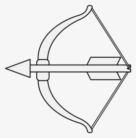 Clip Royalty Free Library Bow And Arrow Draw Image - Traceable Bow And Arrow, HD Png Download, Free Download