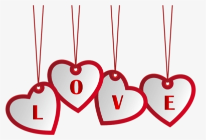 Hanging Love Hearts Png Image - Happy Birthday Love Png, Transparent Png, Free Download
