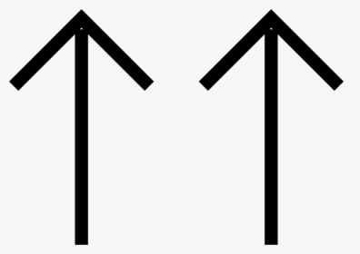 Two Up Arrows, HD Png Download, Free Download