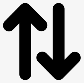 Up And Down Opposite Double Arrows Side By Side Svg - Up And Down Arrow Icon, HD Png Download, Free Download