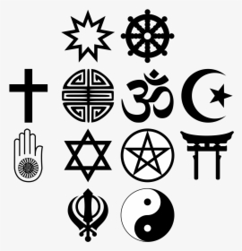 File - Religious Symbols-4x4 - Svg - Freedom Of Religion Logo, HD Png Download, Free Download