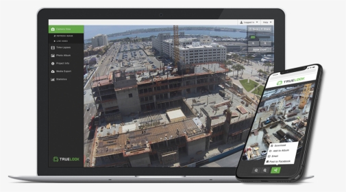 Truelook Construction Camera Interface - Best Construction Site Live Cameras, HD Png Download, Free Download