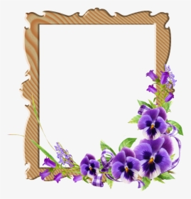 Marcos Png Para Photoshop - Corner Purple Flowers Png, Transparent Png, Free Download