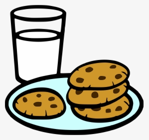 Cookies And Milk Big - Milk And Cookies Svg, HD Png Download, Free Download