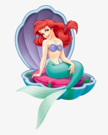 La Sirenita En Cáscara - Clipart Little Mermaid Png, Transparent Png, Free Download